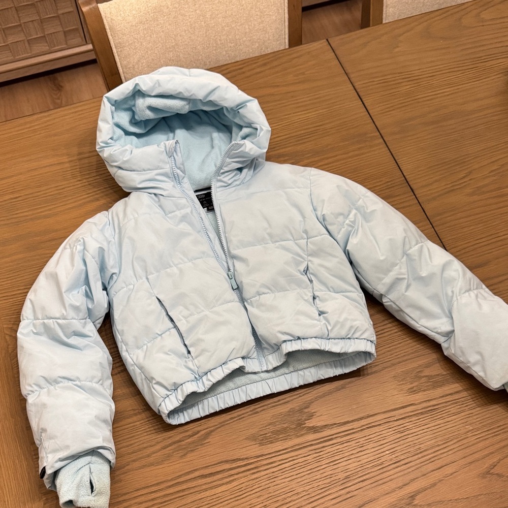 Kids Light Blue Puffer Jacket